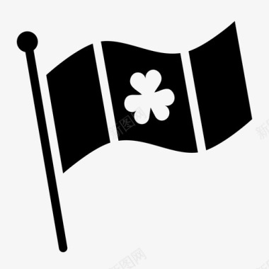 爱尔兰国旗展示品三叶草图标图标