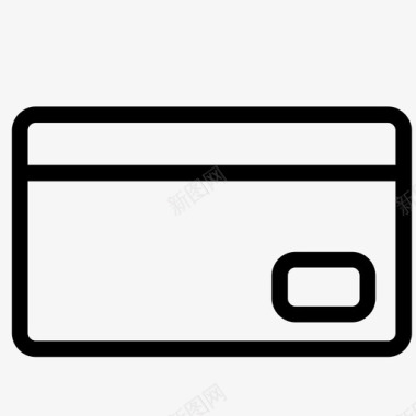 信用卡塑料支付货币图标图标