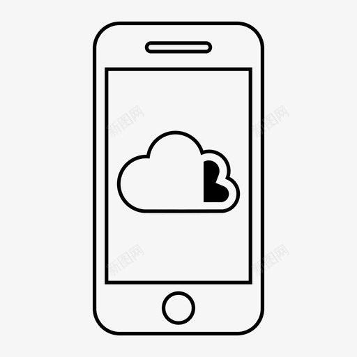 移动云信号加图标svg_新图网 https://ixintu.com 传输 信号 加 加载 多 容量 指示 移动云 移动收集1