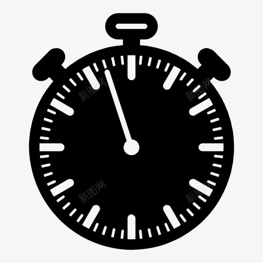 秒表57工具计时器图标svg_新图网 https://ixintu.com 固体收集 小工具 工具 持续时间 时钟 秒表57 计时器