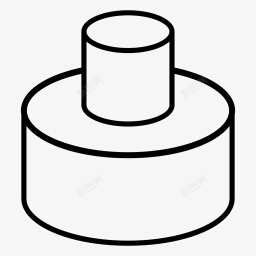 圆柱体形状圆形图标svg_新图网 https://ixintu.com 3d 图纸 圆形 圆柱体 容器 形状 技术图纸 液体 重型