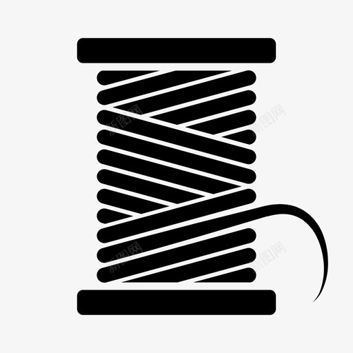 线轴缝纫线绗缝图标svg_新图网 https://ixintu.com 工艺 线圈 线轴 绗缝 缝纫 缝纫线 裁剪工艺 针线 针织