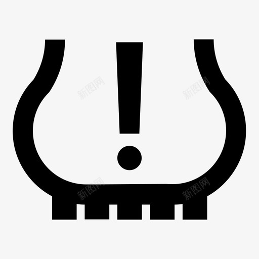 胎压低轮胎运输图标svg_新图网 https://ixintu.com 仪表板灯 启动 咔嗒声 恢复 打开 汽车 胎压低 警告 轮胎 运输 驾驶