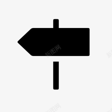 导航方向左标志点图标图标
