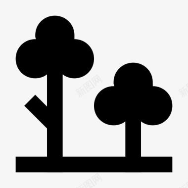 树木自然杰作图标图标