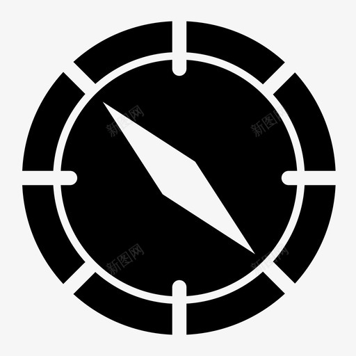 指南针工具指针图标svg_新图网 https://ixintu.com gps 位置 导航 导航图标 工具 指南 指南针 指针 方向 旅行