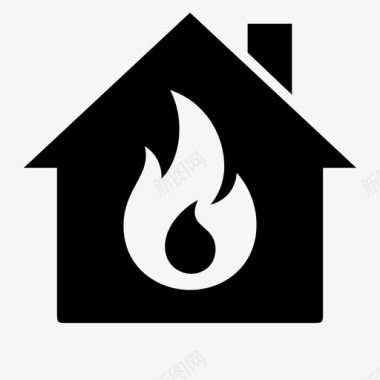 家庭火灾浪涌最新技术图标图标