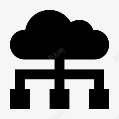 云网络网络共享网络托管图标图标