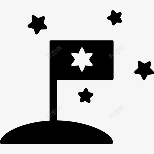 行星上有恒星环绕的旗帜旗帜外太空图标svg_新图网 https://ixintu.com 外太空 旗帜 行星上有恒星环绕的旗帜