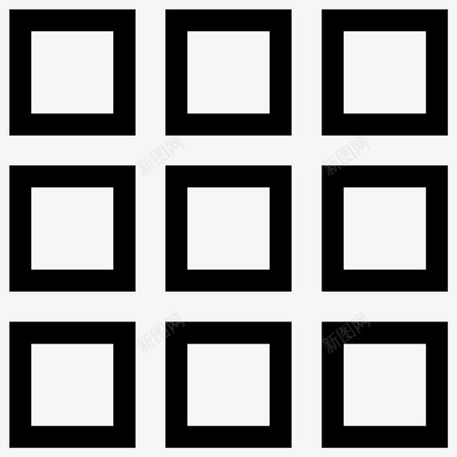 网格已售出分区图标svg_新图网 https://ixintu.com 3x3 保留 分区 否 已售出 正方形 粗体 网格 网格视图 网格视图2 菜单 金色