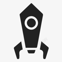 助推器火箭飞船宇宙飞船图标高清图片