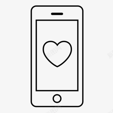 手机爱技术激情图标图标