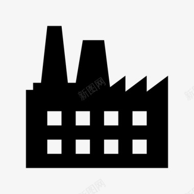 工厂工业仓库图标图标