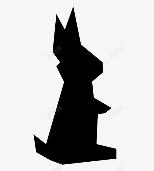 折纸兔纸不图标svg_新图网 https://ixintu.com 不 兔子 出售 可爱 大胆 折纸兔 持有 纸 黄金