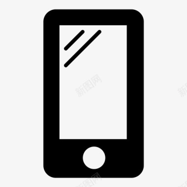 智能手机触摸屏电话图标图标