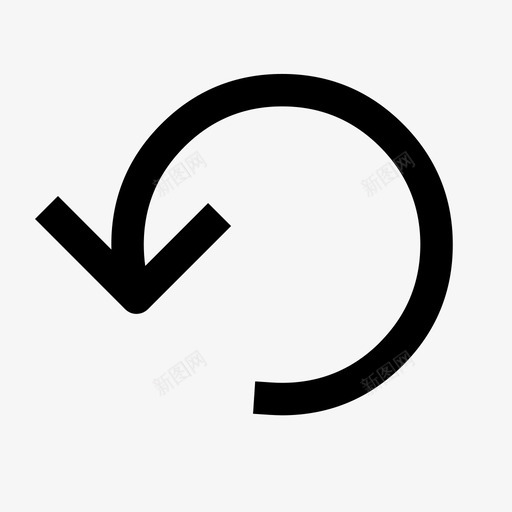 刷新返回恢复图标svg_新图网 https://ixintu.com arrow arrows direction expand into jog prod update 刷新 恢复 返回