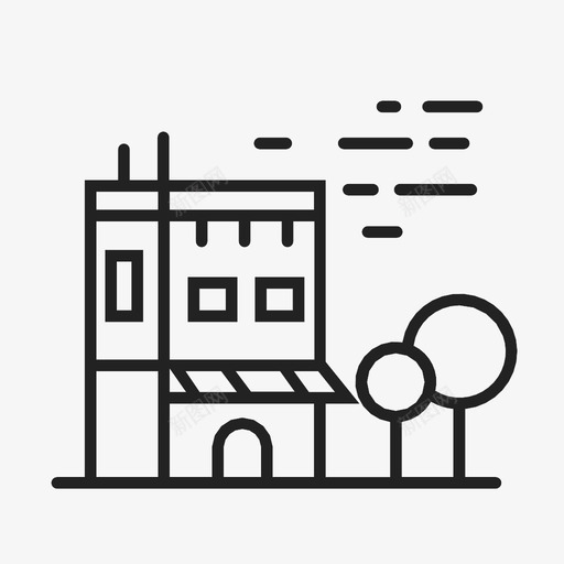 建筑房子家图标svg_新图网 https://ixintu.com 公寓 占星术 咖啡馆 图形 家 建筑 弓箭手 房子 数据 简历