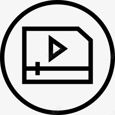 视频播放器商务和服务第二卷图标图标