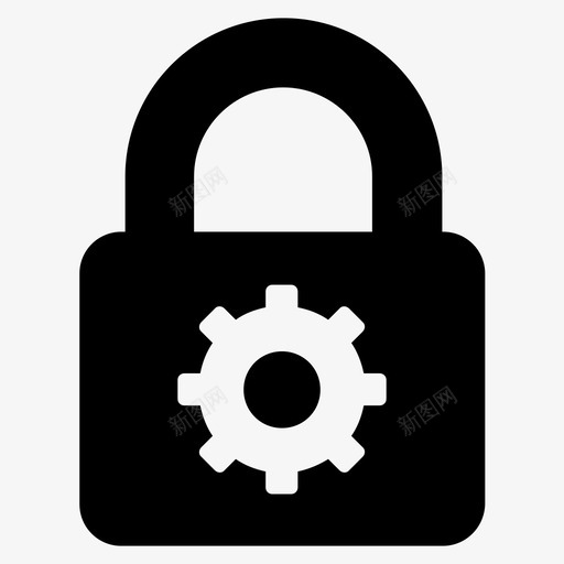 安全设置服务器保险箱图标svg_新图网 https://ixintu.com 保护 保险箱 加密 安全设置 数据 服务器 符号卷4 网络安全 锁 齿轮