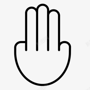 手三指悸动智能手机图标图标