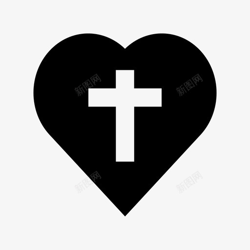 心与十字架耶稣在我心中图像图标svg_新图网 https://ixintu.com 十字架与心 图像 圣十字架 圣诞节与复活节材料设计图标 心 心与十字架 心形 玉米 耶稣之爱 耶稣在我心中