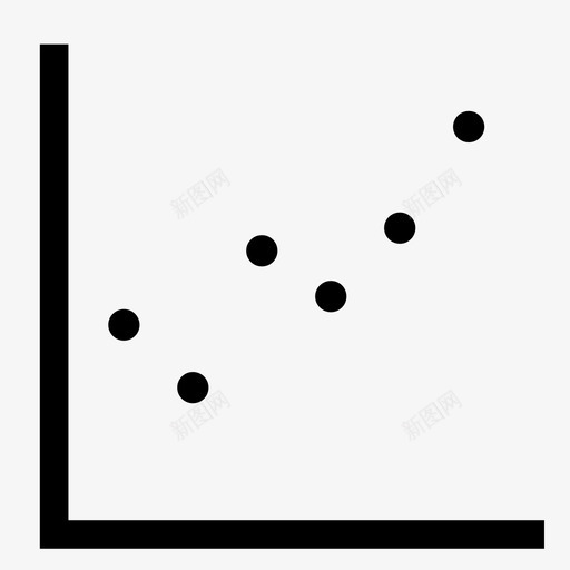 散点图点平均值图标svg_新图网 https://ixintu.com 决定符 图表 平均值 平方 散点图 数学 数据 点 证据 轴
