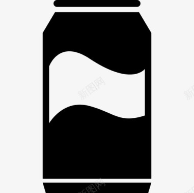 不健康铝材料饮料罐食品饮料套装图标图标