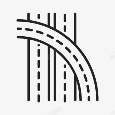 天桥道路简历图标图标