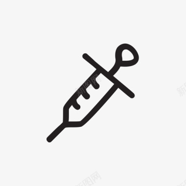 注射器医学研究图标图标
