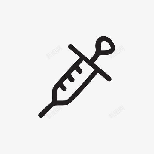 注射器医学研究图标svg_新图网 https://ixintu.com 医学研究 注射器