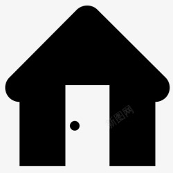 沿着房子小屋馅饼图标高清图片