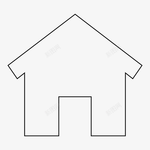 住宅建筑家庭图标svg_新图网 https://ixintu.com 住宅 住宅区 家庭 屋顶 建筑 空间