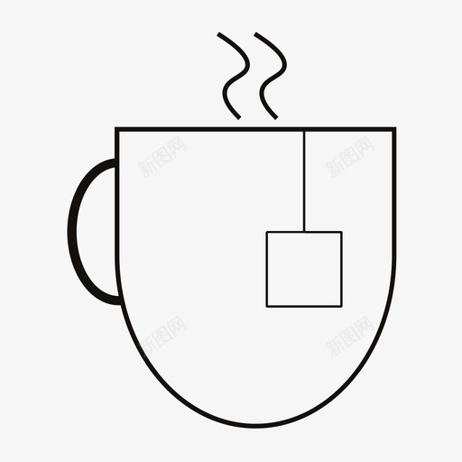 茶杯包装热图标svg_新图网 https://ixintu.com 包装 成型 沿 烘干 热 盖 茶杯 衣服 饮用