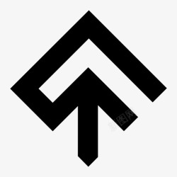 增加水平向上箭头攀爬图标高清图片