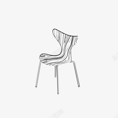 椅子斯堪的纳维亚图标图标