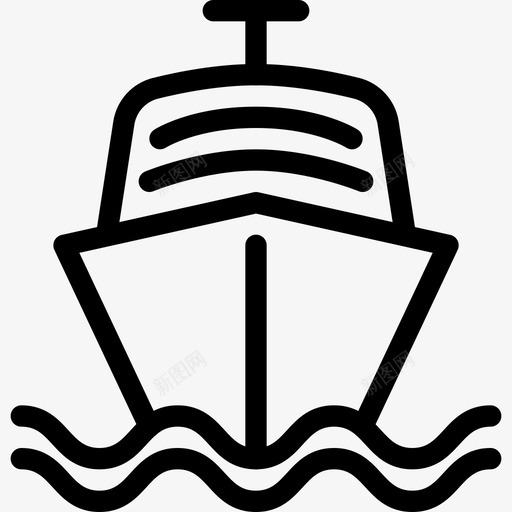 船水上货物图标svg_新图网 https://ixintu.com 水 水上 航运 船 货物 车辆 运输 运输线图标