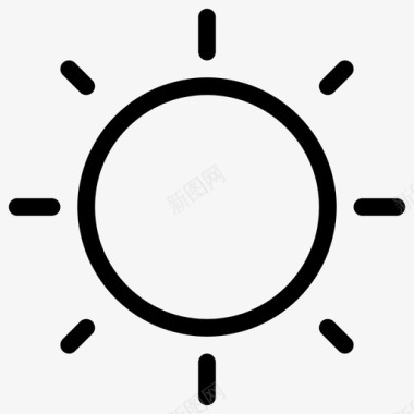 太阳天气温暖图标图标