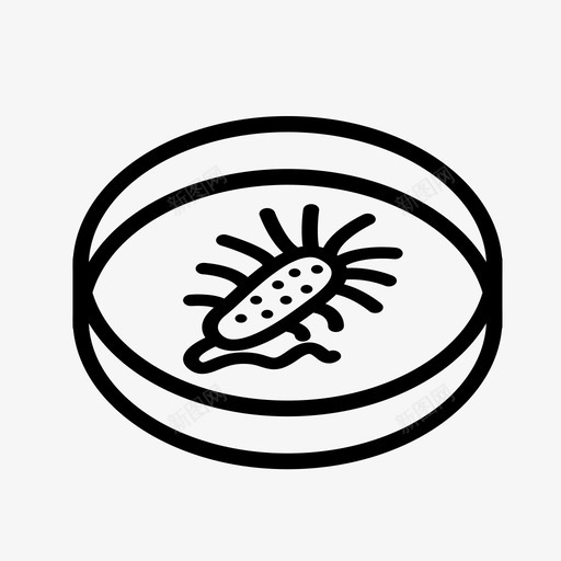 培养皿细菌生物图标svg_新图网 https://ixintu.com 化学 培养皿 实验 生物 科学技术 细菌 腐蚀 霉菌 黏液