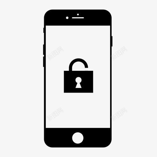 解锁智能手机无障碍手机可用手机图标svg_新图网 https://ixintu.com iphone 可用手机 安全 开放式手机 新手机 无障碍手机 未锁定 苹果 解锁智能手机