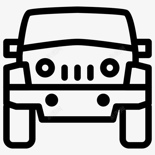 吉普车运输已售图标svg_新图网 https://ixintu.com 保留 公路 吉普车 已售 无 粗体 车辆 运输 运输线路图标 金色