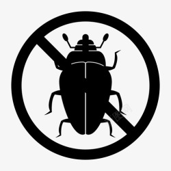 害虫防治没有虫子杀虫剂害虫防治图标高清图片