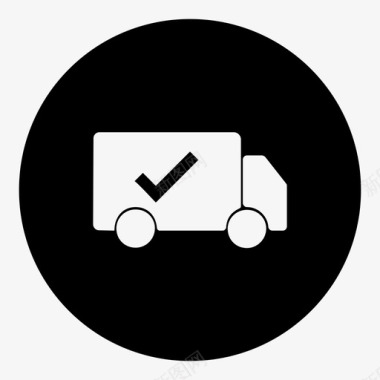 送货送货卡车免费送货图标图标