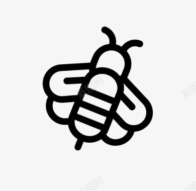 蜜蜂昆虫苍蝇图标图标