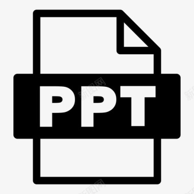 ppt文件格式幻灯片放映演示文稿图标图标