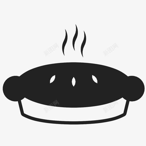 热派盘子派对图标svg_新图网 https://ixintu.com 新鲜 派对 烘焙 烤箱 热派 甜食 盘子 苹果 蛋糕 食物