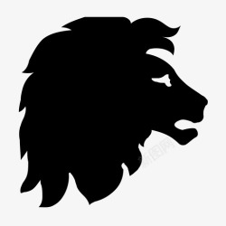 狩猎剪影狮子猫狮子座图标高清图片
