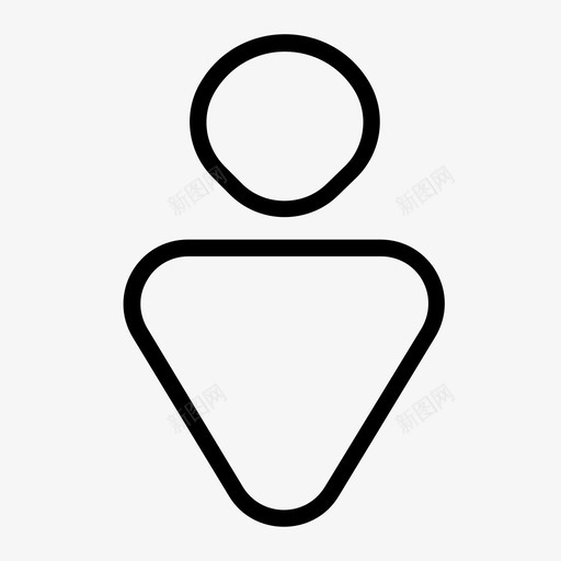 男性界面用户个人图标svg_新图网 https://ixintu.com 个人 个人资料用户 男性 男性和女性 界面用户