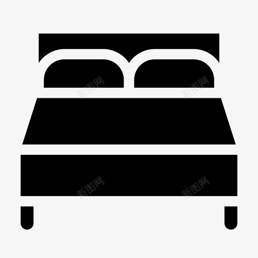 床休息枕头图标svg_新图网 https://ixintu.com 休息 另一个 工会 床 旅行铭文 枕头 标记 毯子 添加 酒店