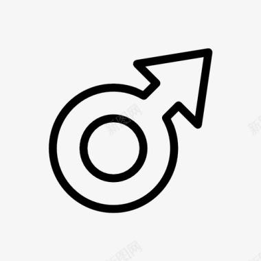男性标志符号性别图标图标