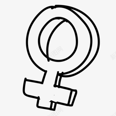 女性视图符号图标图标